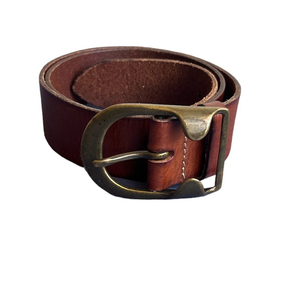 Frank Daniel for De Pres Vintage Genuine Leather brown belt size 80/32